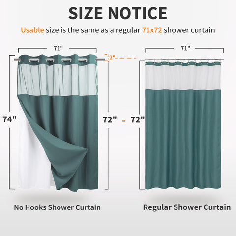 River Dream hotel-grade bath curtain elevates bathroom style with premium fabric.