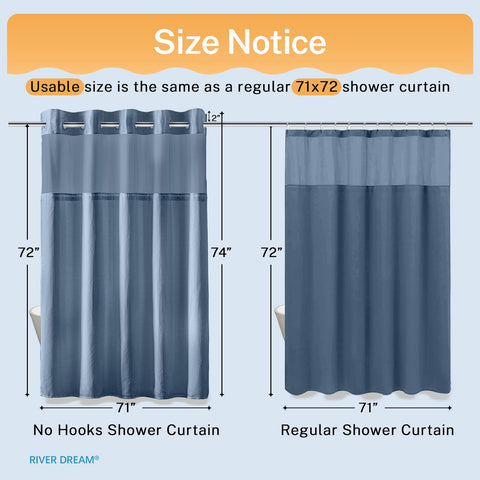 River Dream hotel-grade fabric provides premium look and sturdy drape