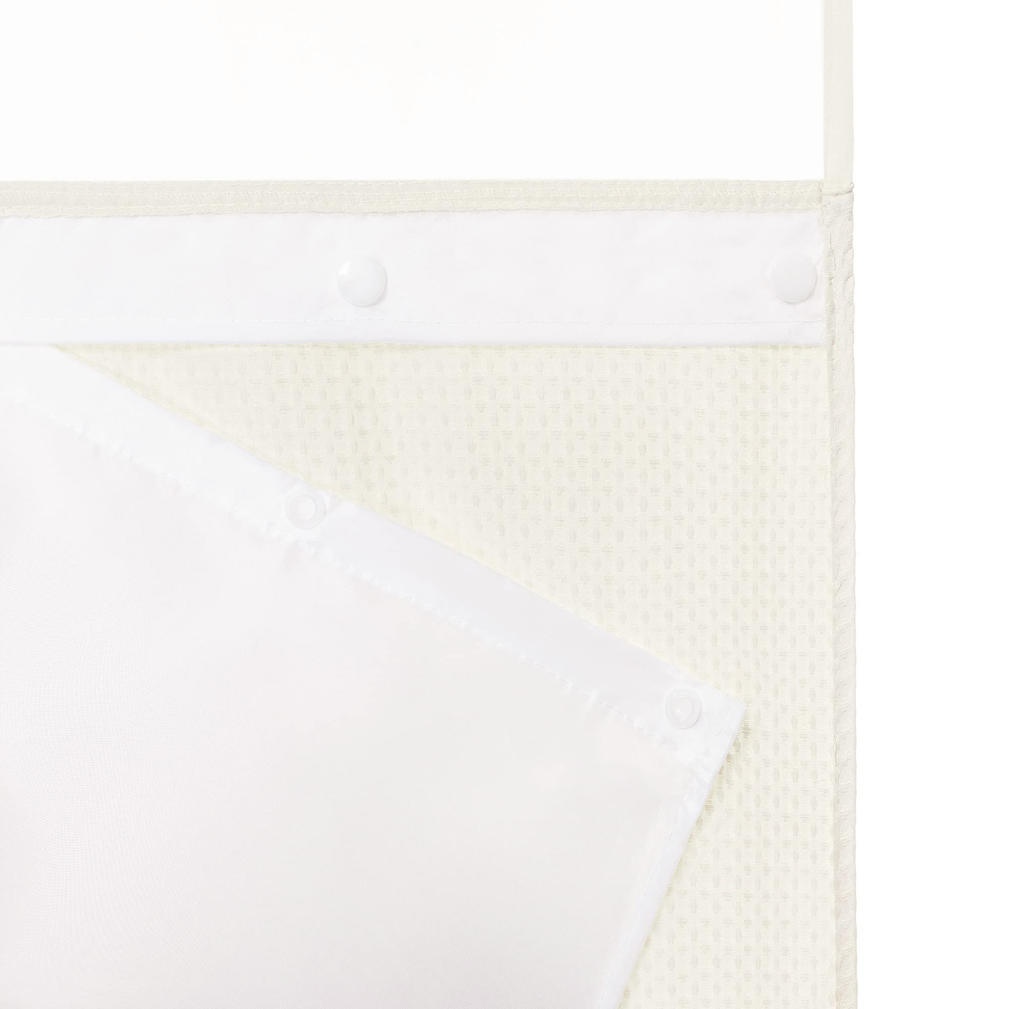 River Dream hotel-grade fabric offers durable drape and water resistance