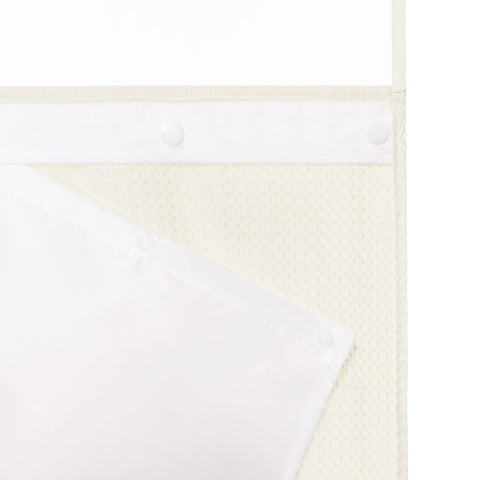 River Dream hotel-grade fabric offers durable drape and water resistance