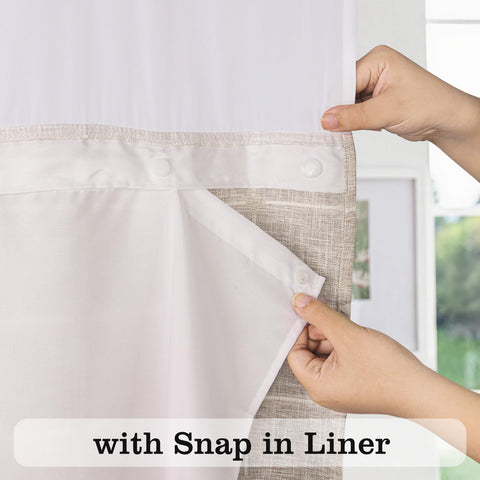 River Dream mesh top lets in natural light for a brighter shower.