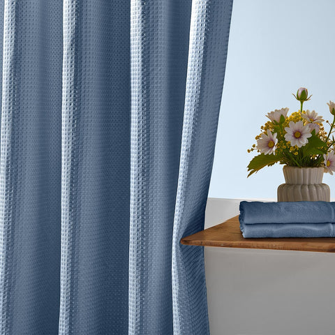 River Dream moonlight blue shade evokes spa-like bathroom ambiance