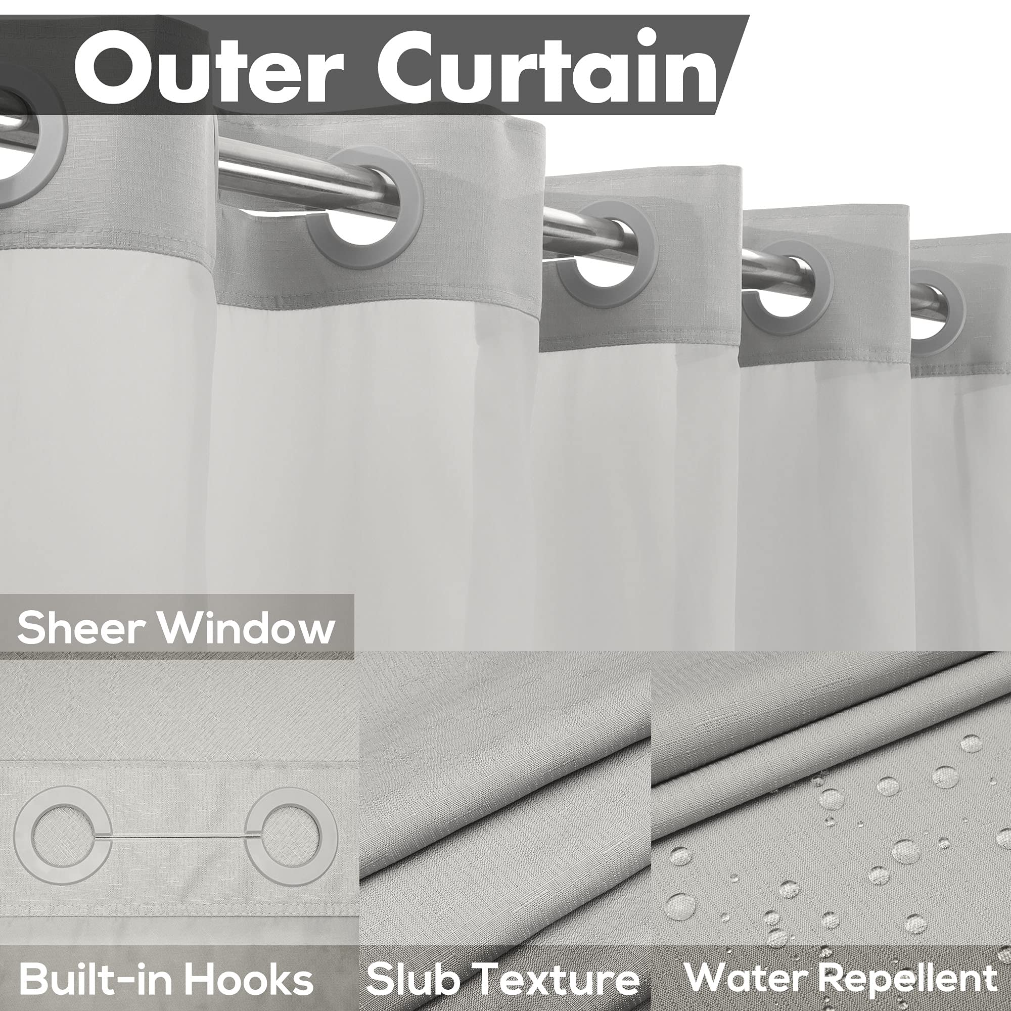 River Dream no-hook design demonstrates quick curtain setup
