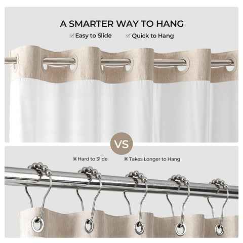 River Dream quick-drying fabric reduces moisture after showers.