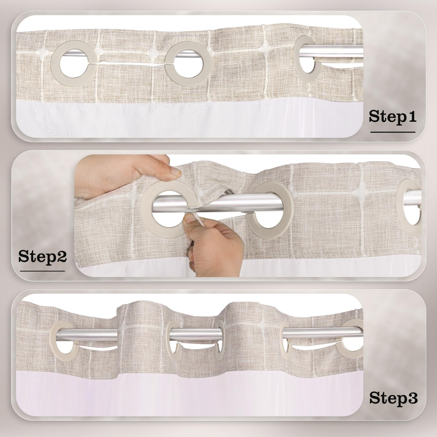 River Dream ringless installation offers a clean, hook-free setup.