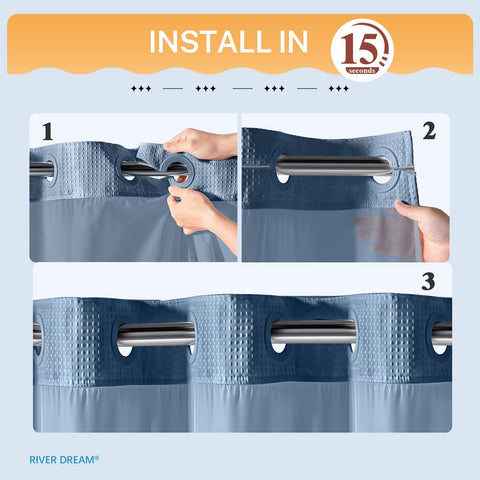 River Dream snap-in liner 70x54 inches for quick, secure replacement