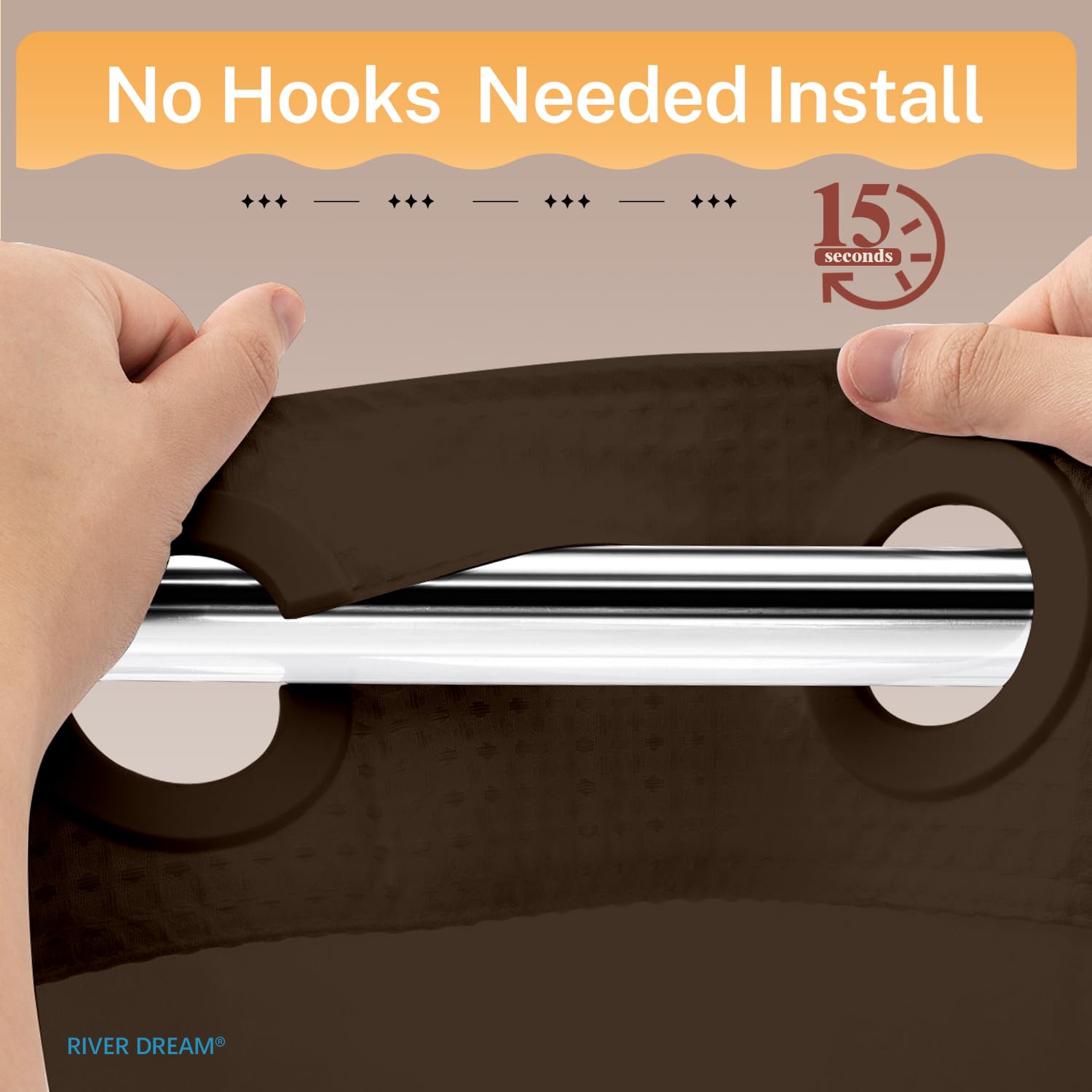 River Dream snap-in liner 70x54 inches supports easy installation