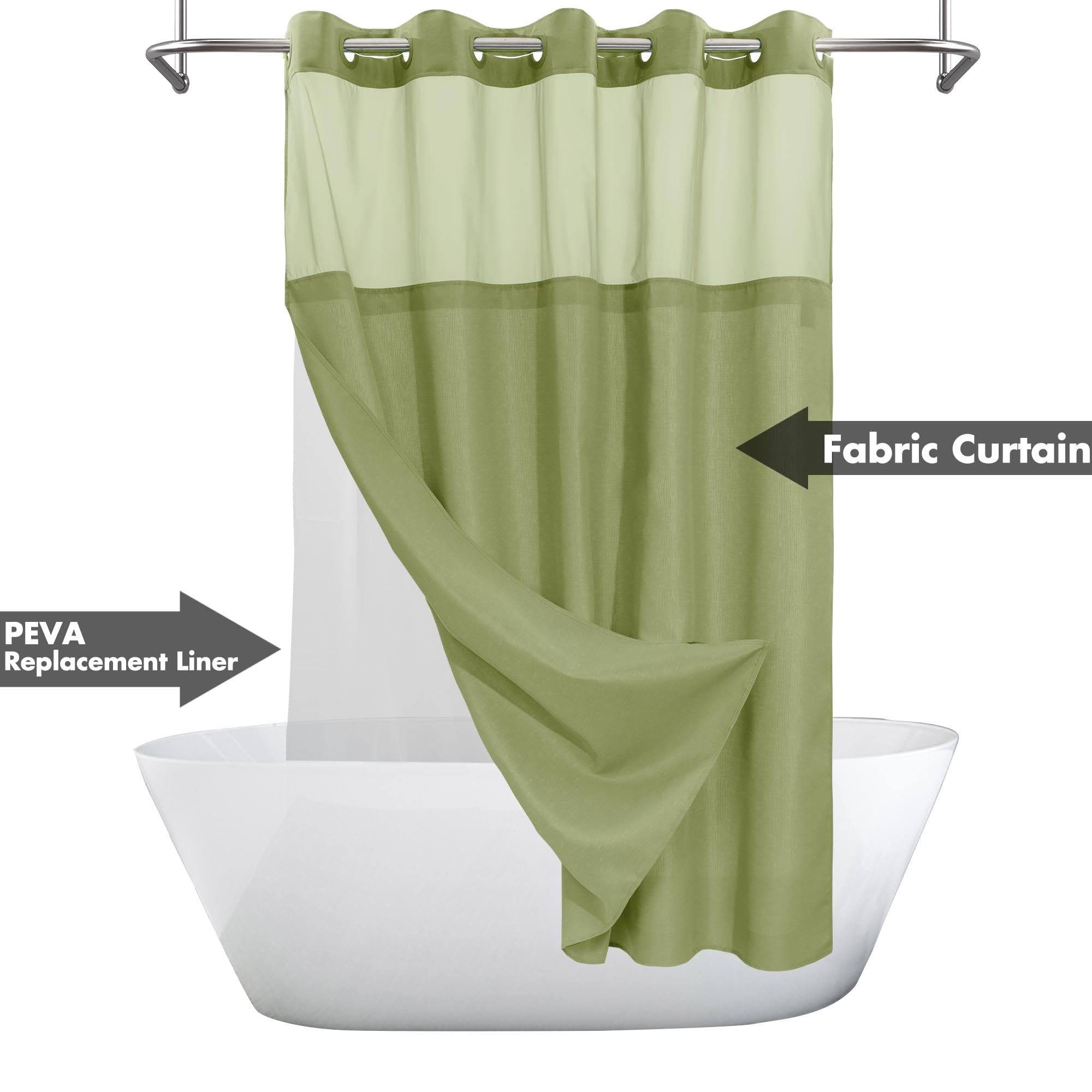 River Dream Snap-in Liner Detachable PEVA enables quick replacement.