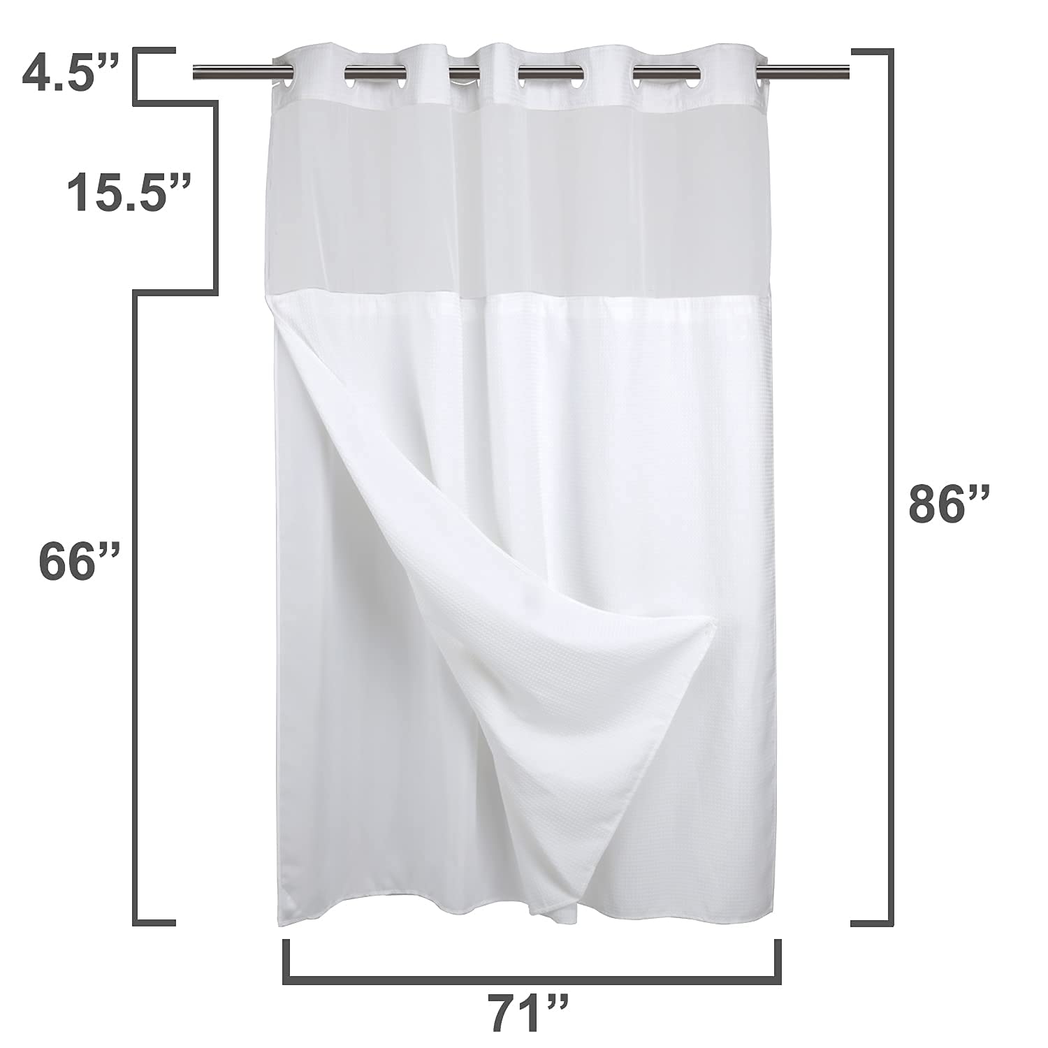 River Dream split rings enable easy hanging without hooks