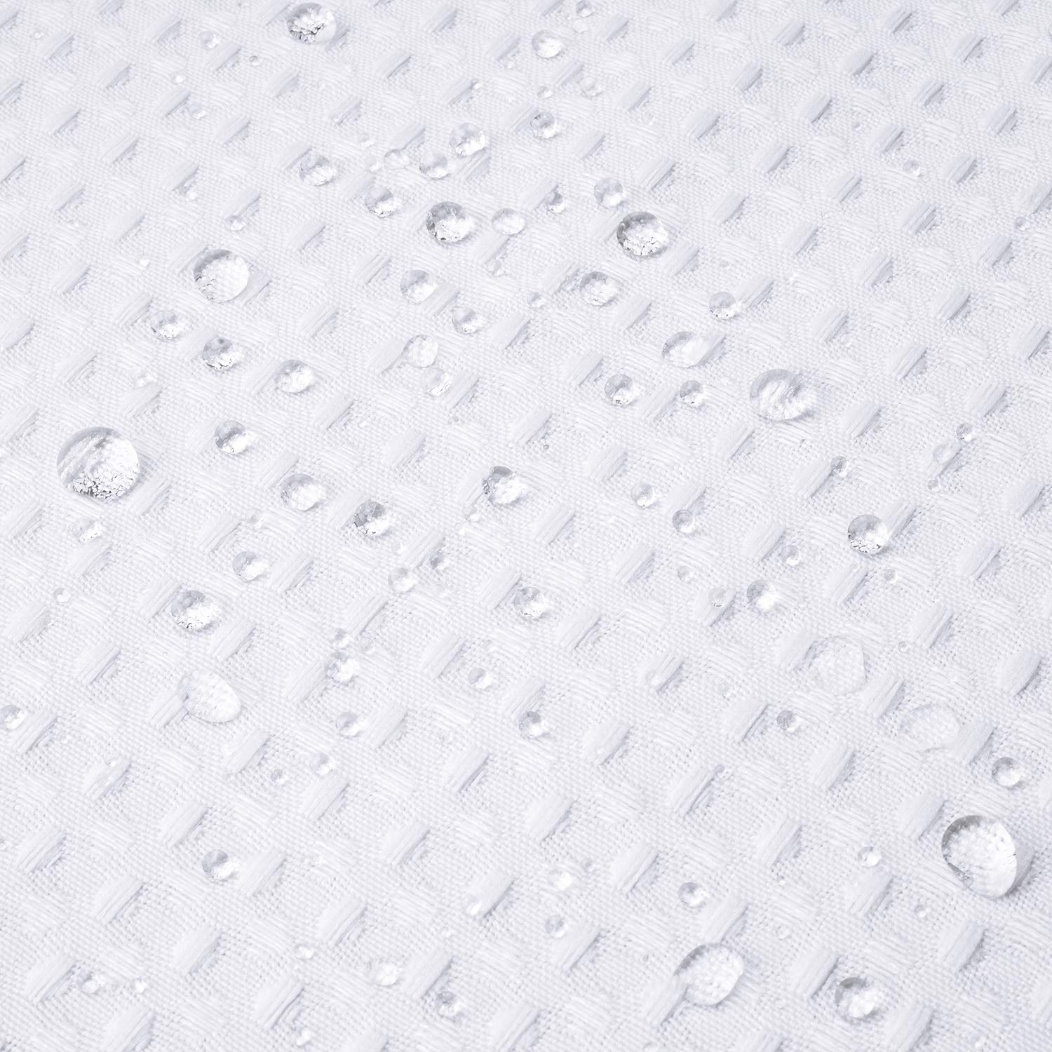 River Dream Stall 36x74 white hotel-grade curtain for a clean bath look