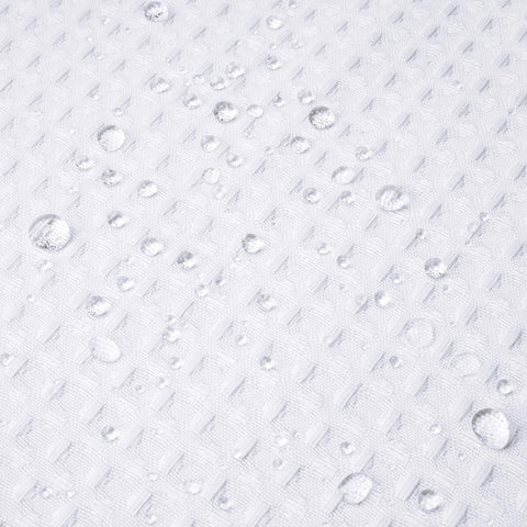 River Dream Stall 36x74 white hotel-grade curtain for a clean bath look