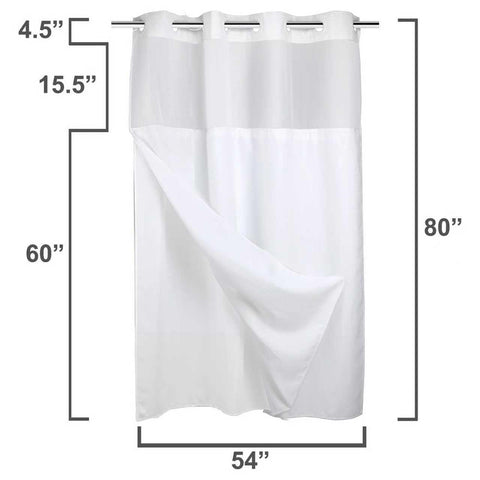 River Dream stall includes curtain and liner for ready-to-use setup.