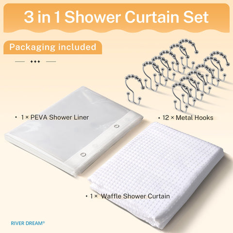 River Dream waterproof bathroom setup helps keep floors dry and tidy.