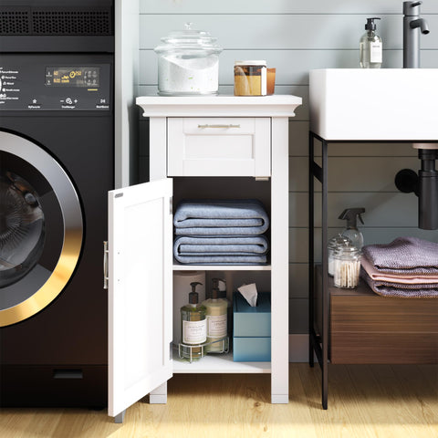 RiverRidge Somerset cabinet in a bright bathroom setting.