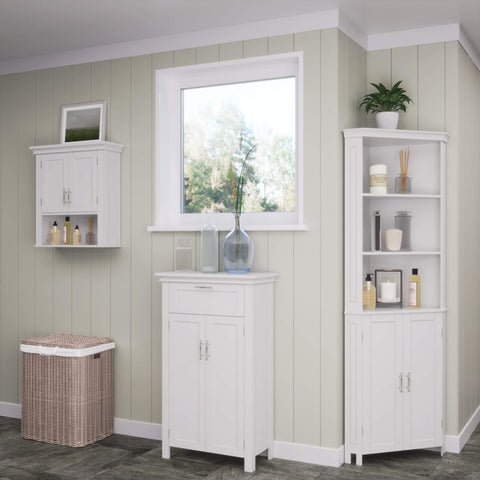 Magnetic close doors on RiverRidge Somerset cabinet for quiet, reliable access.