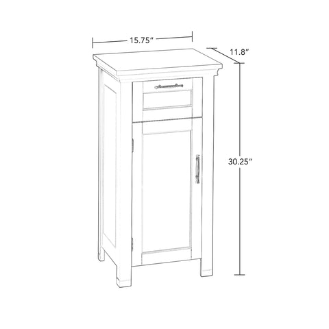 Fixed top shelf inside RiverRidge Somerset cabinet.