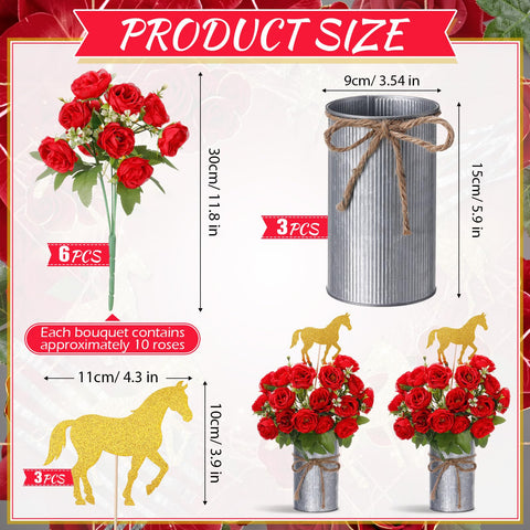 Rivvlive silk rose bouquets add lifelike color to tables