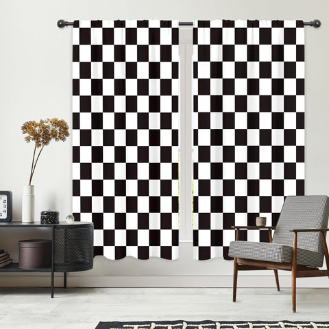 Riyidecor rod-pocket 2-panels for easy hanging and tidy look.