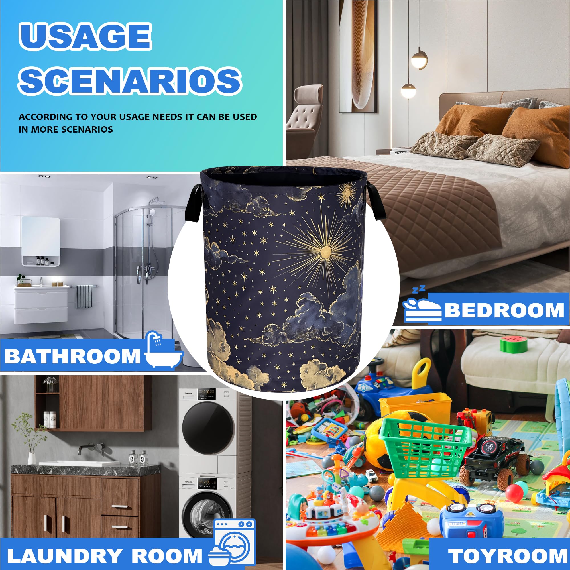 RKYAFFERISMA Foldable laundry basket showcases space-saving design