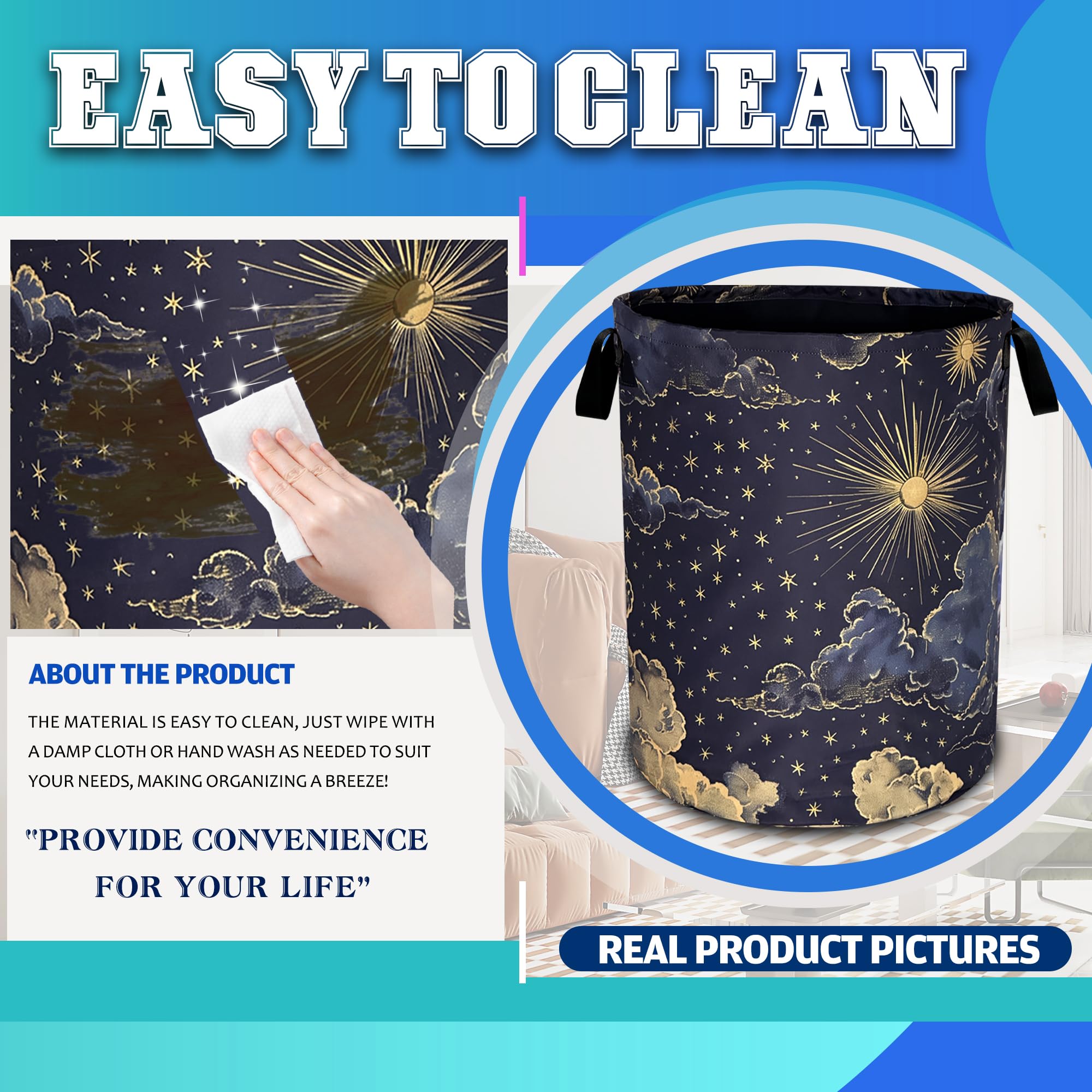 RKYAFFERISMA Lightweight, easy-clean laundry basket ready for daily use