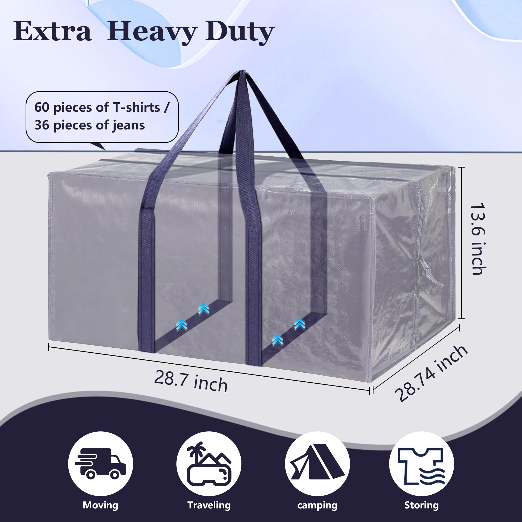 RMOHRO moving bag features heavy-duty waterproof material for protection.
