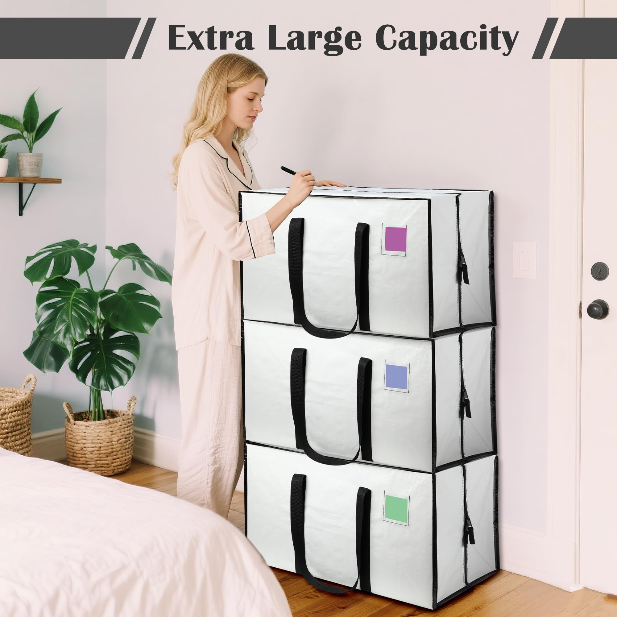 RMOHRO bag supports 65 lbs for heavy comforters and clothes