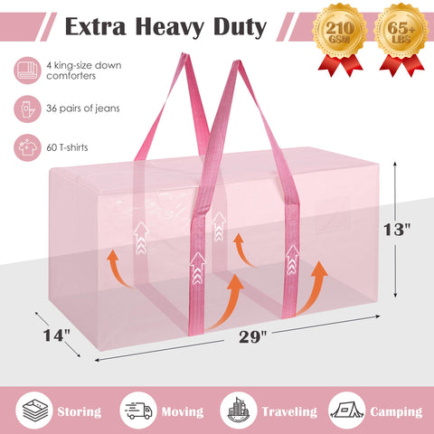 RMOHRO 93L capacity bags ideal for clothing and dorm move-ins.