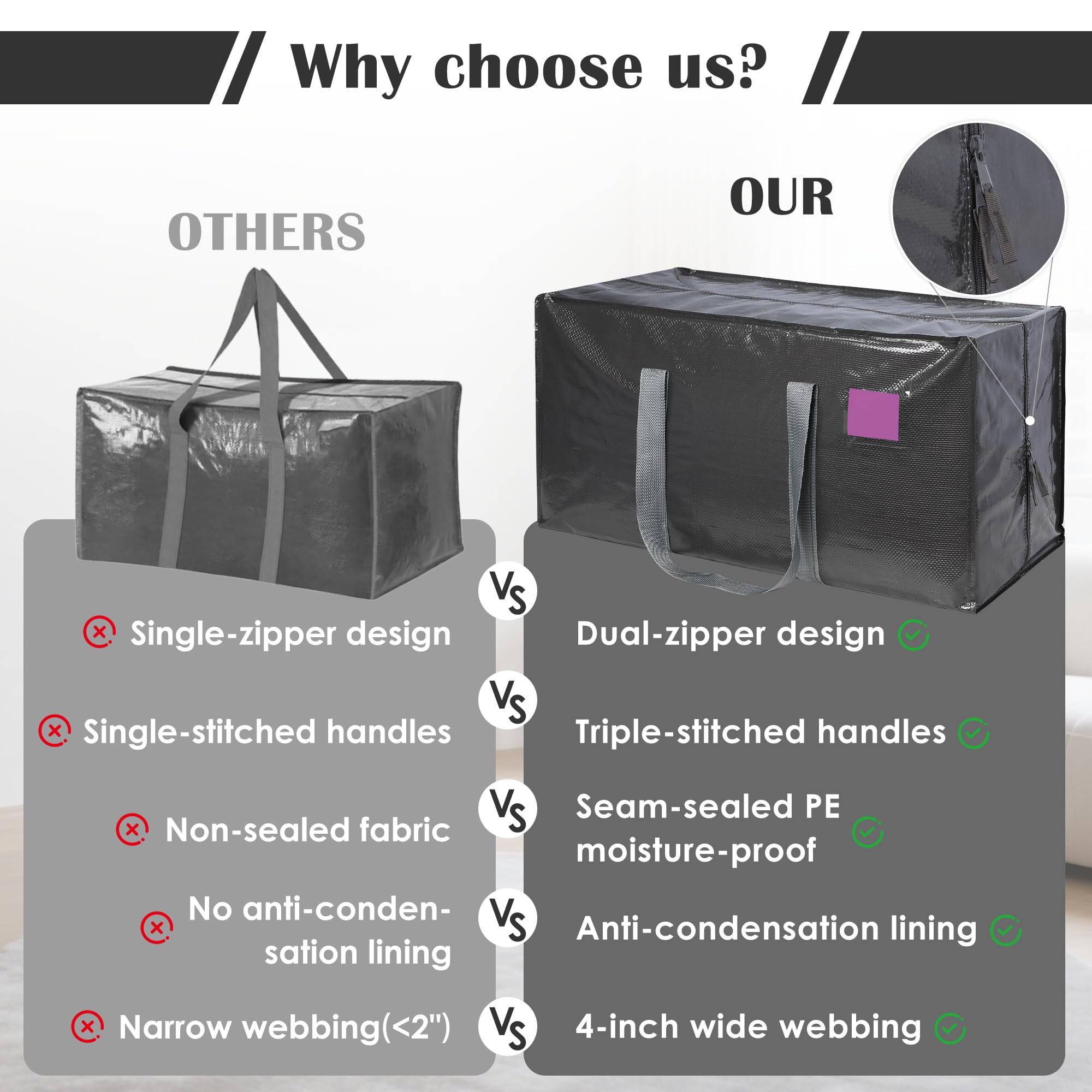 RMOHRO durable bags ready for travel, camping, and laundry storage