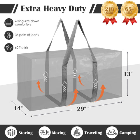 RMOHRO 93L capacity bag holding bulky dorm items like bedding