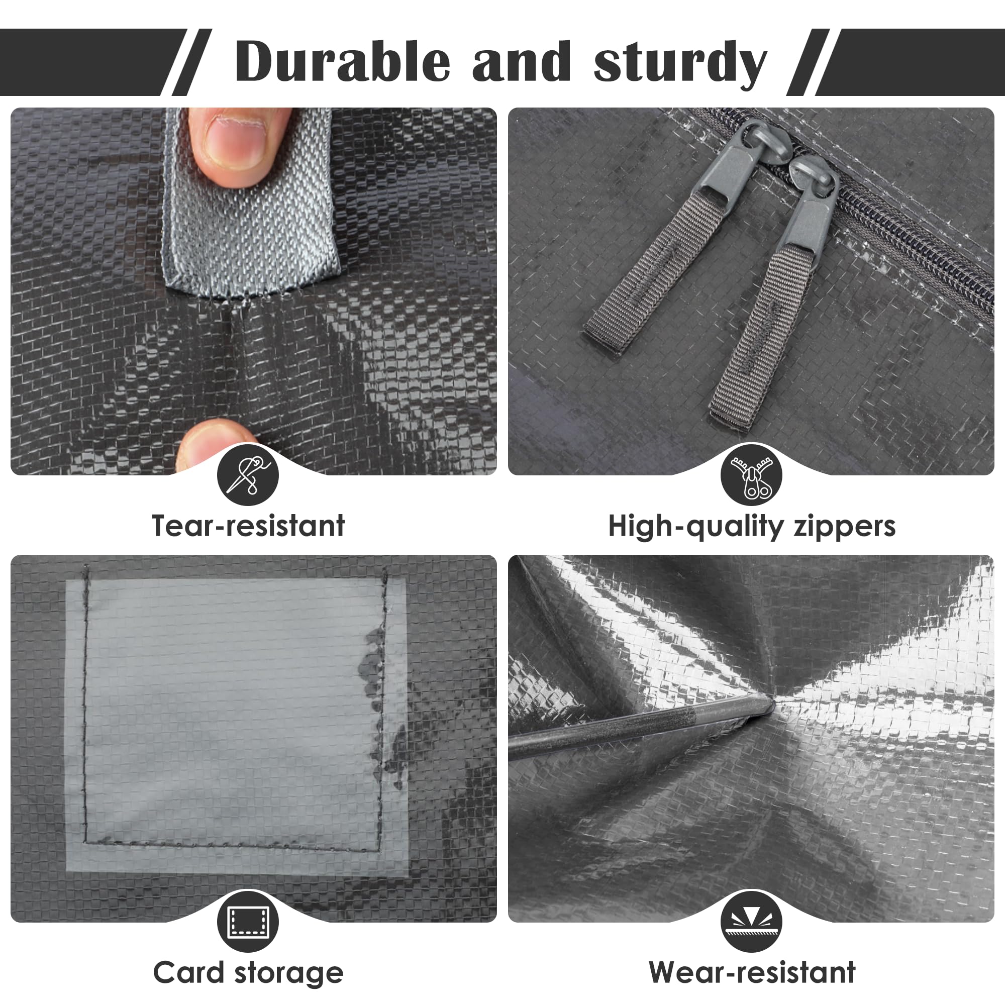 RMOHRO heavy-duty waterproof material protects contents during moves
