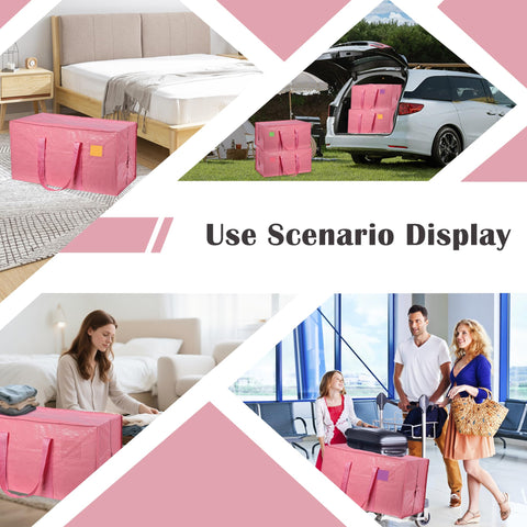 RMOHRO pink storage bags add a stylish organizing touch.