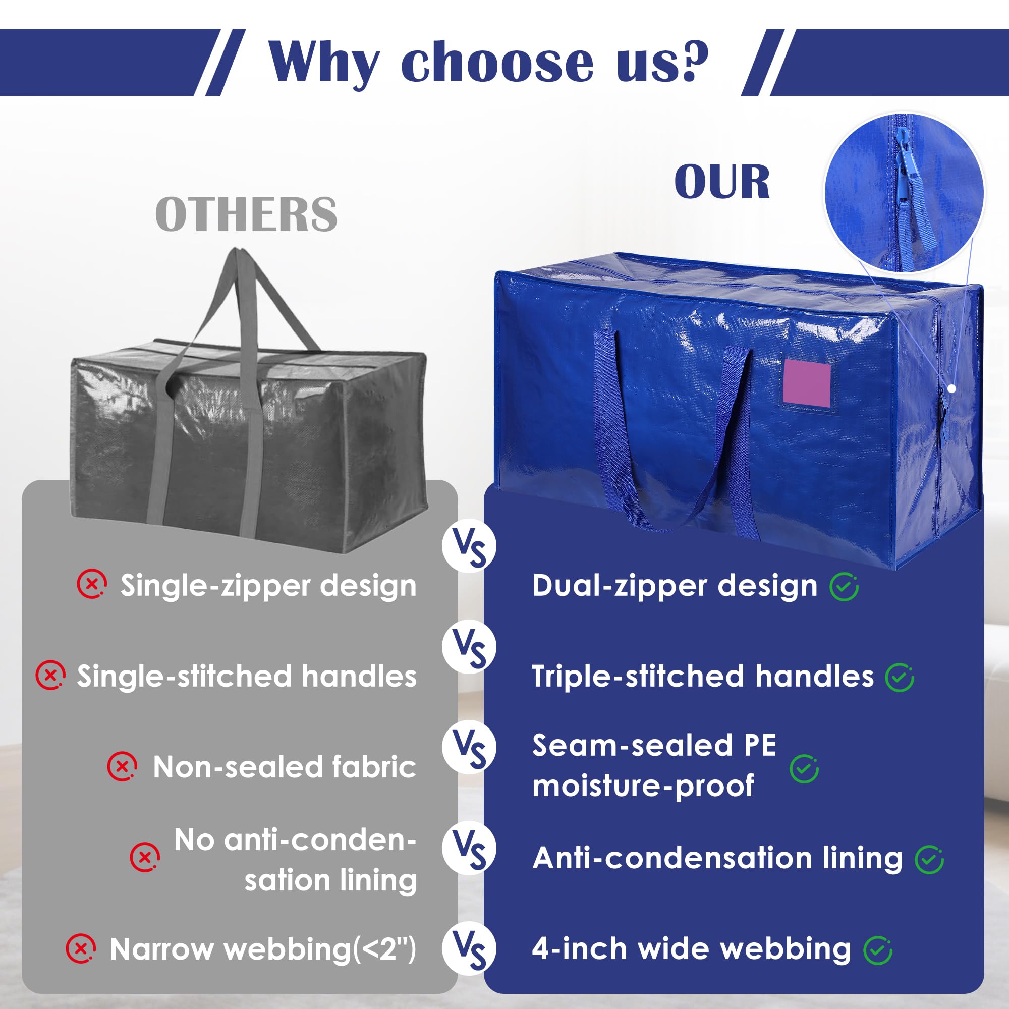 RMOHRO durable bags suitable for travel, camping, and laundry