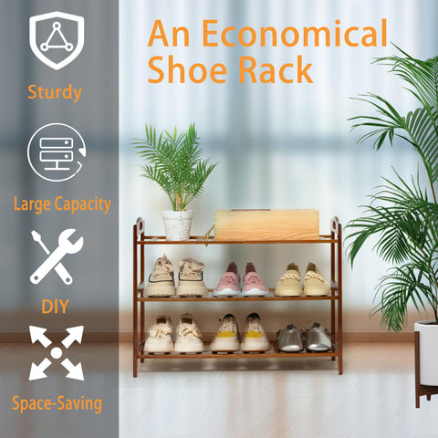 RMXANL 3-tier rack shows durable bamboo material for daily use