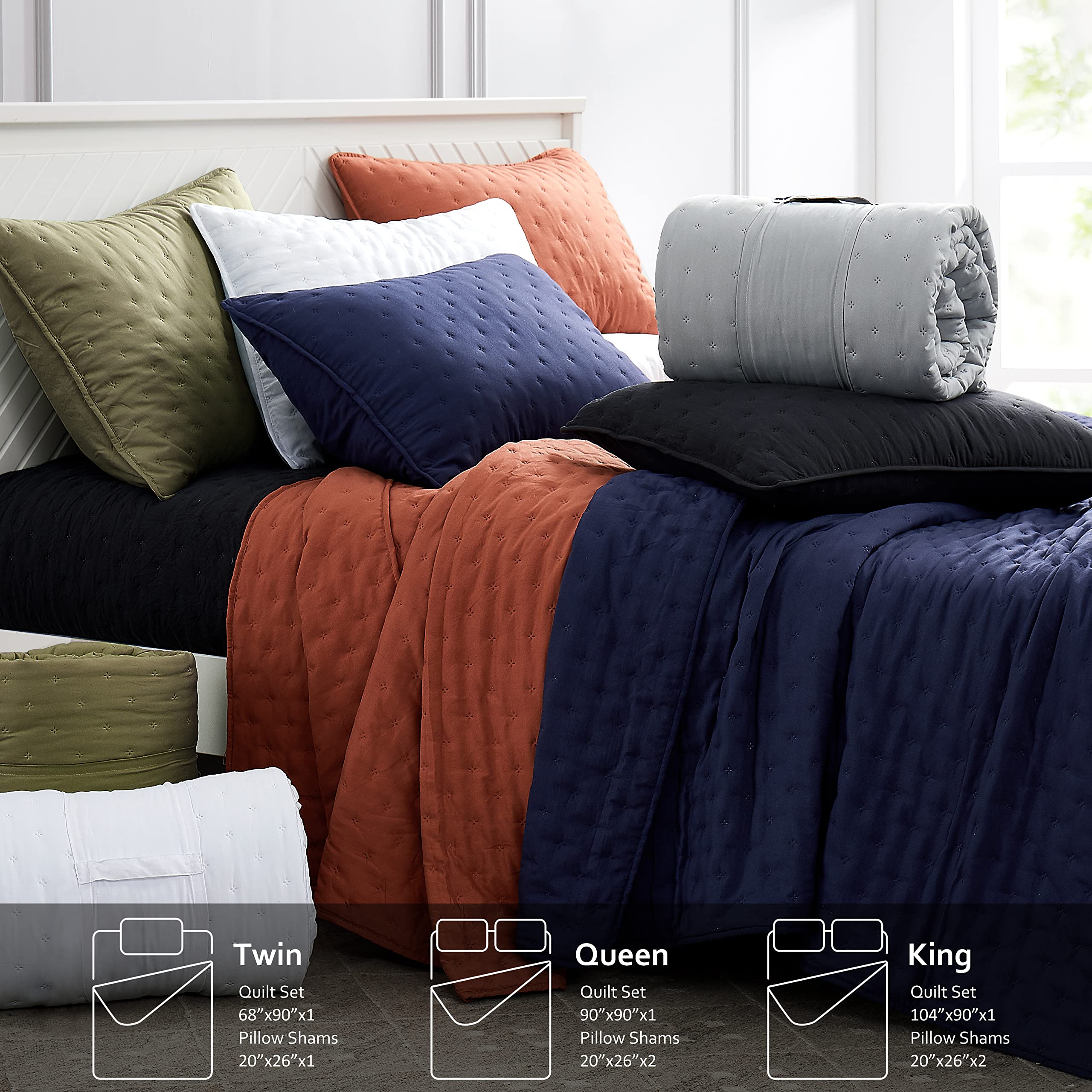 ROARINGWILD lightweight coverlet on a bed ideal for warmer seasons