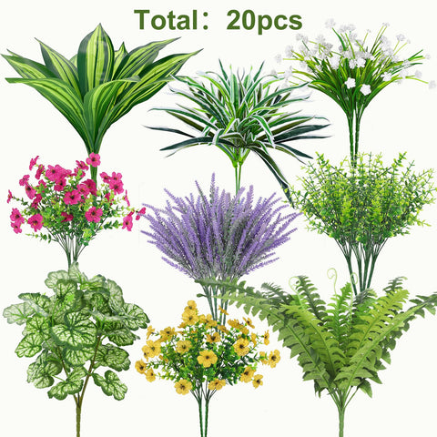Roberly built-in wire stems allow easy bending for creative patio arrangements.