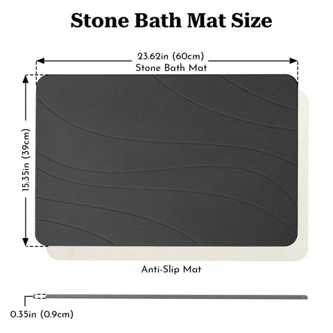 Robinuspc quick-dry bath mat surface prevents moisture buildup and odors in bathrooms.