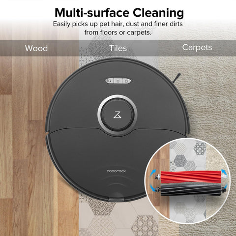 Roborock dual main brush installation shows easy maintenance and quick swap.