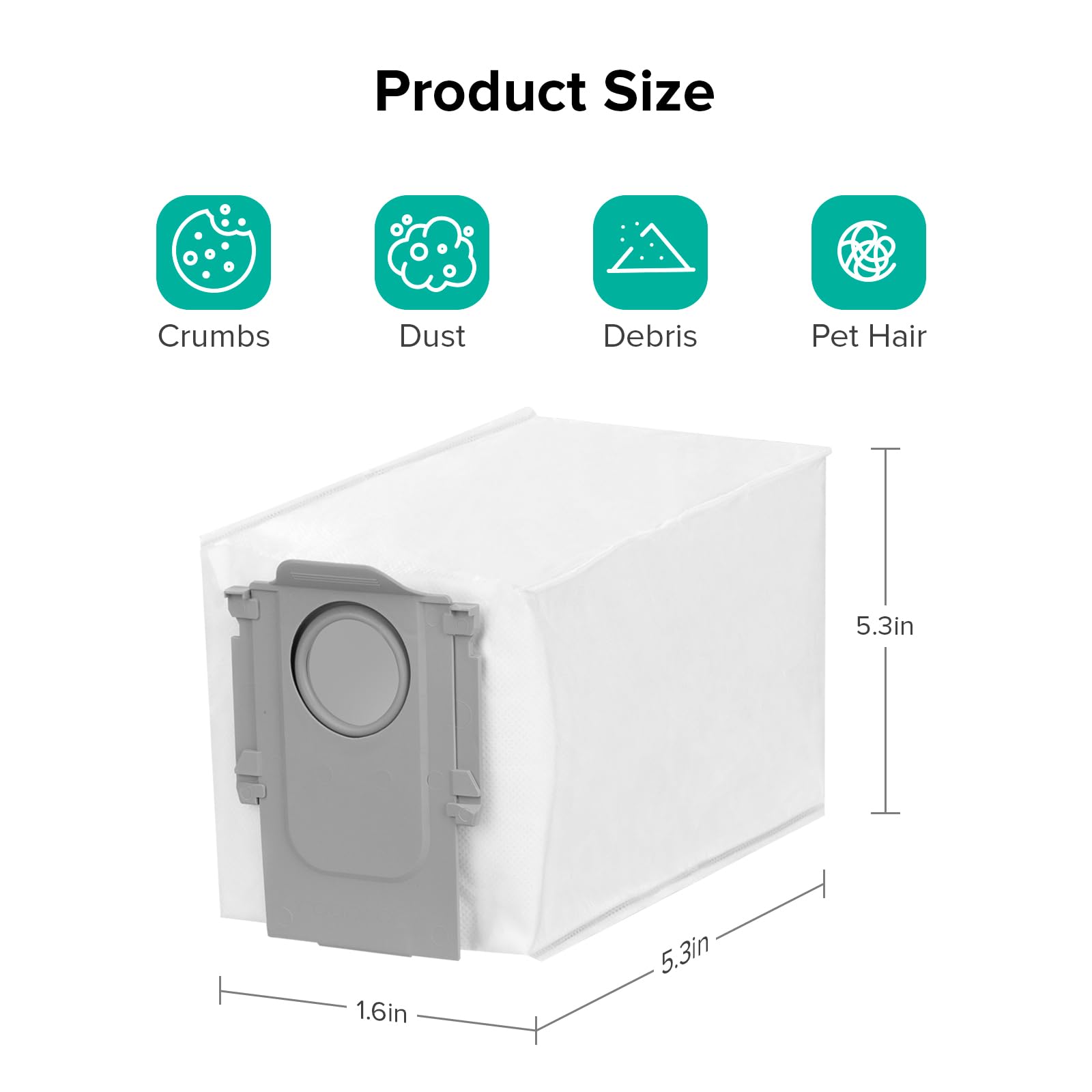 roborock anti-leak design keeps dust contained during cleaning