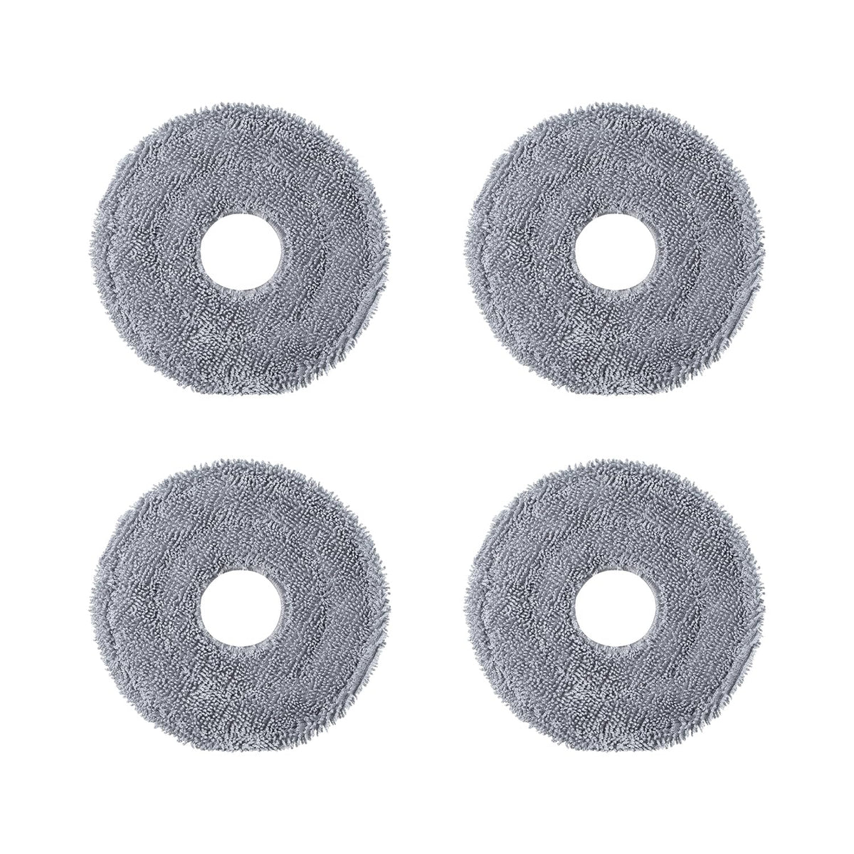 roborock four-pack microfiber mop cloths for Qrevo CurvX easy replacement and deep cleaning