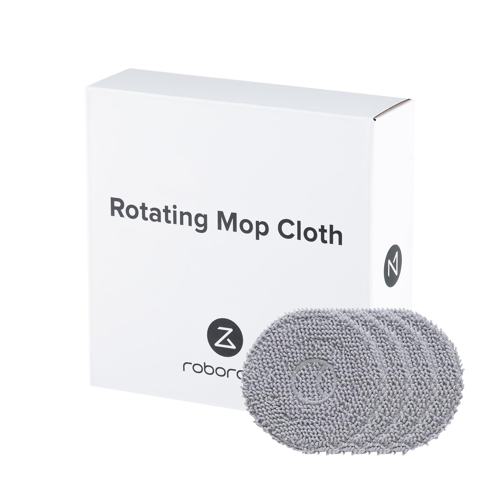 Roborock mop cloth installs easily and stays attached during cleaning