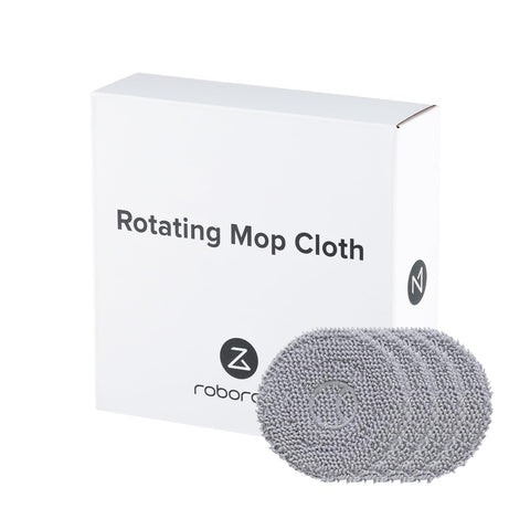 Roborock mop cloth installs easily and stays attached during cleaning