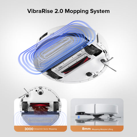 Roborock Q10 S5+ ultrasonic carpet detection avoids dampness on carpets.