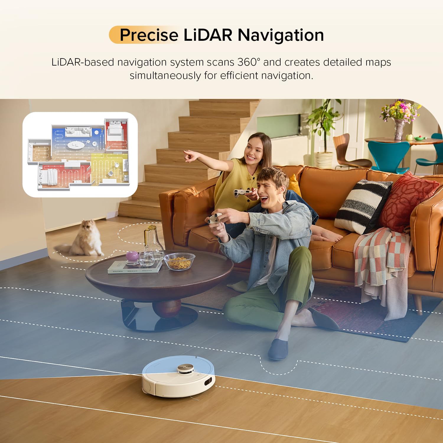roborock Q7 M5 long runtime enables large-area coverage on one charge