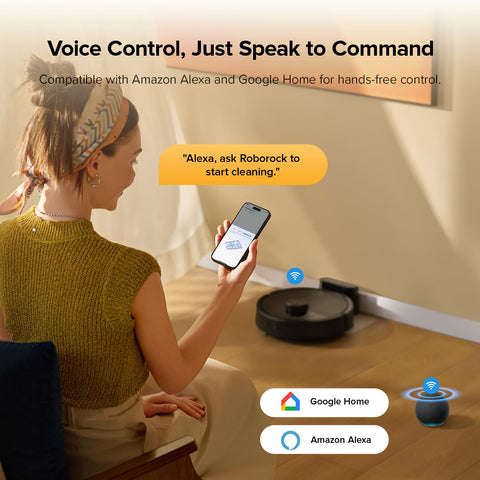 Roborock Q7 M5 smart app and voice control for schedules and zones
