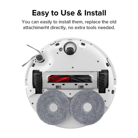 roborock mop cloth attachment for Qrevo CurvX securely slots for reliable mopping