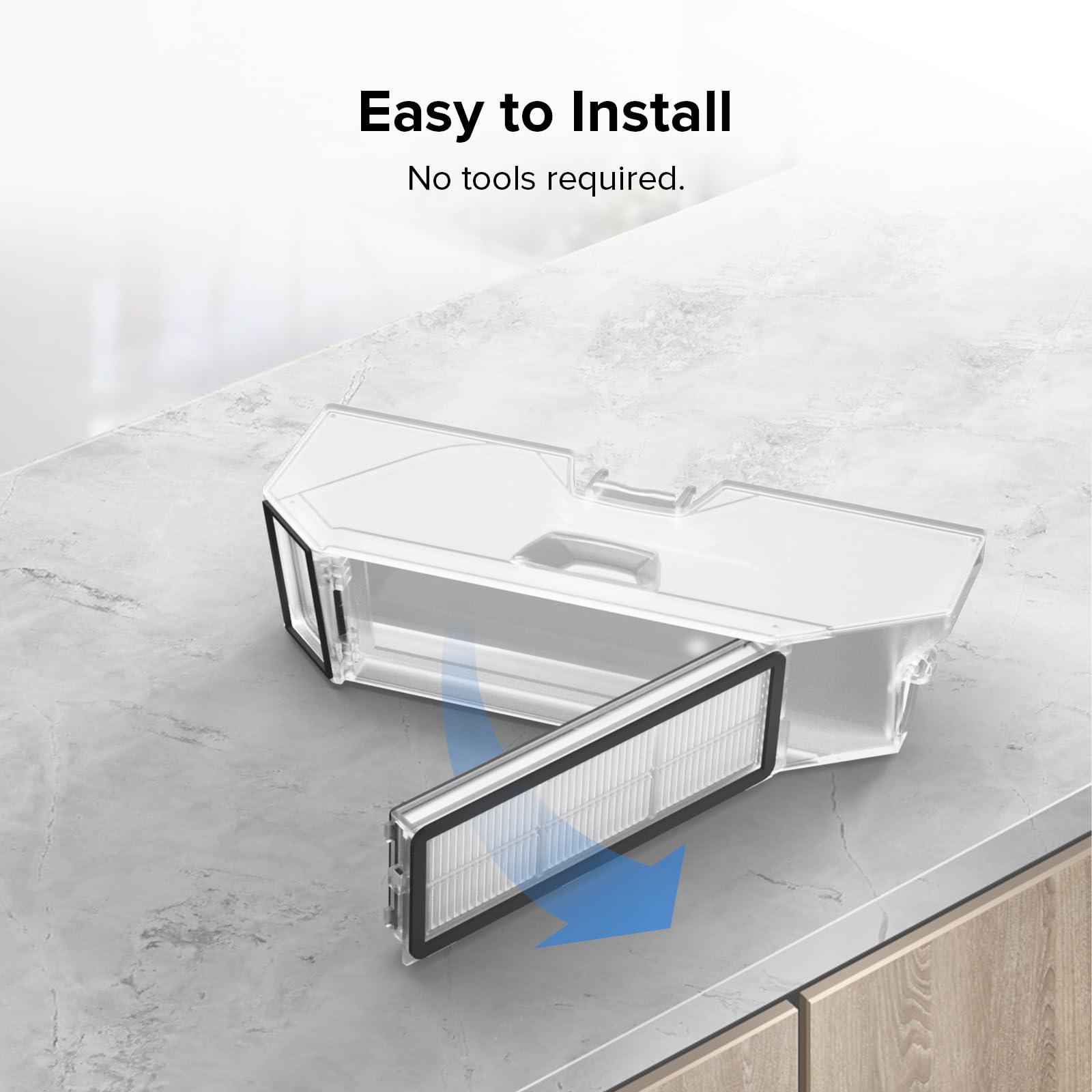 Roborock filter compatible with Qrevo MaxV, S, Plus, Pro models.