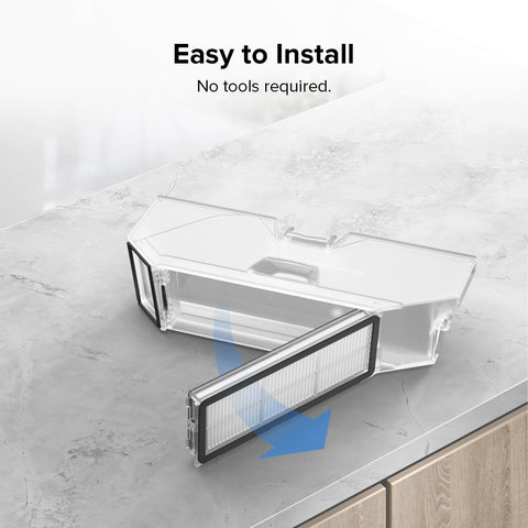 Roborock filter compatible with Qrevo MaxV, S, Plus, Pro models.