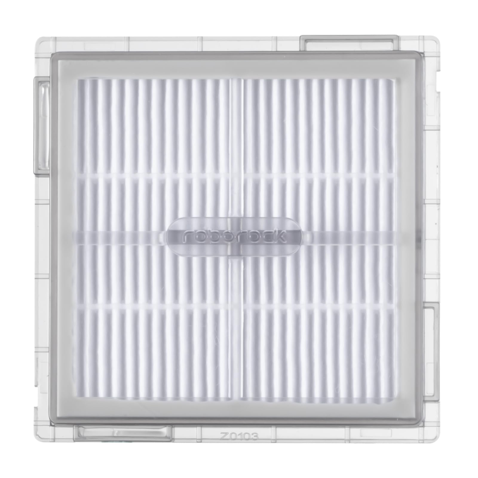 Roborock washable filter for Q10 series close-up, durable material shown.
