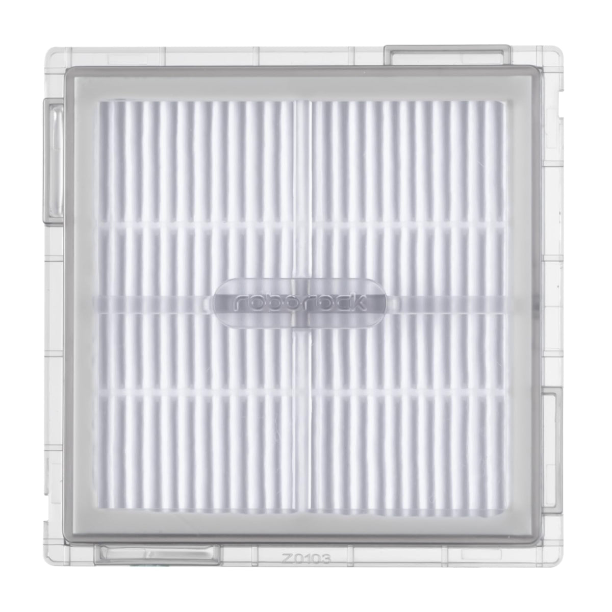 Roborock washable filter for Q10 series close-up, durable material shown.
