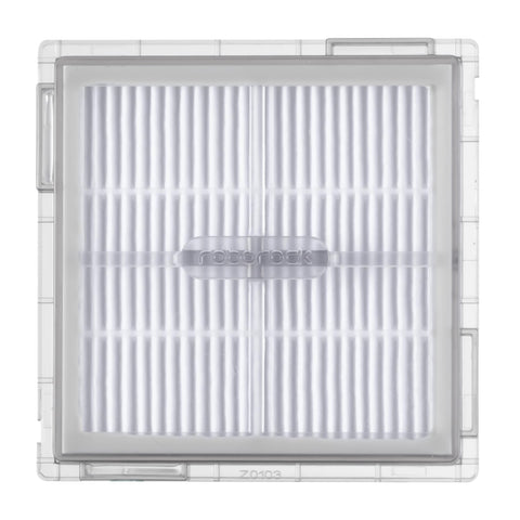 Roborock washable filter for Q10 series close-up, durable material shown.